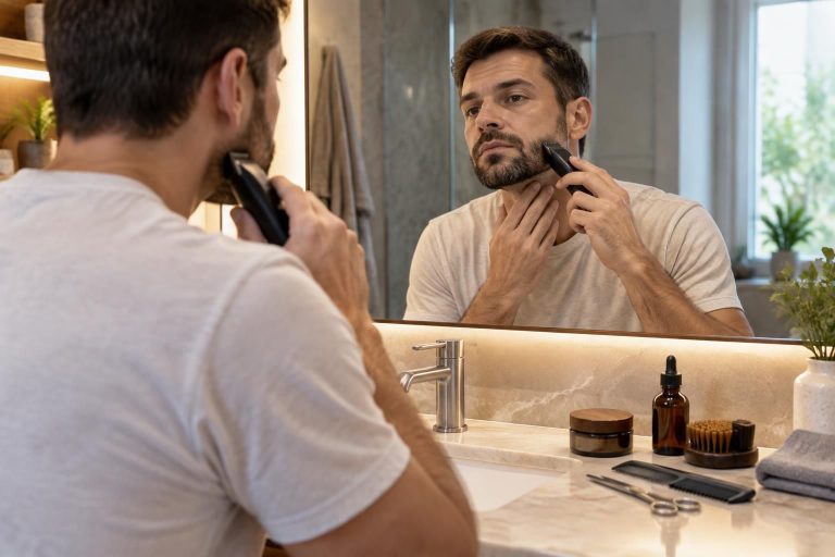 découvrez comment entretenir une barbe courte : routine quotidienne, conseils de taille et produits essentiels pour un style net et soigné.