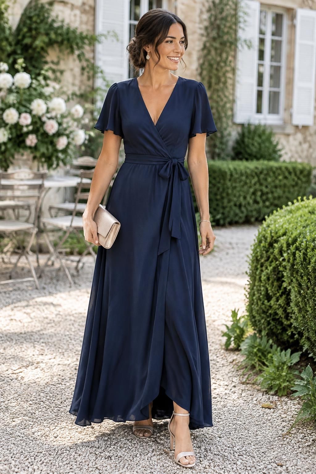 découvrez quelles couleurs de chaussures associer à une robe bleu marine : nude, doré, argenté, rouge ou blanc, pour un look élégant en toute occasion.